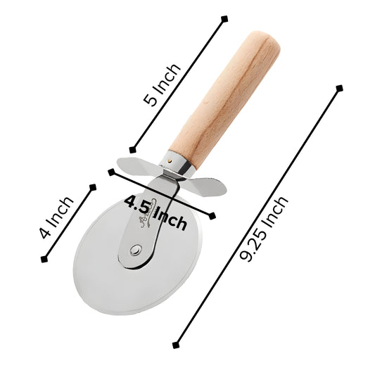 Ateco 1394 Large Pastry Cutter with Wood Handle and 4 Inch Wheel