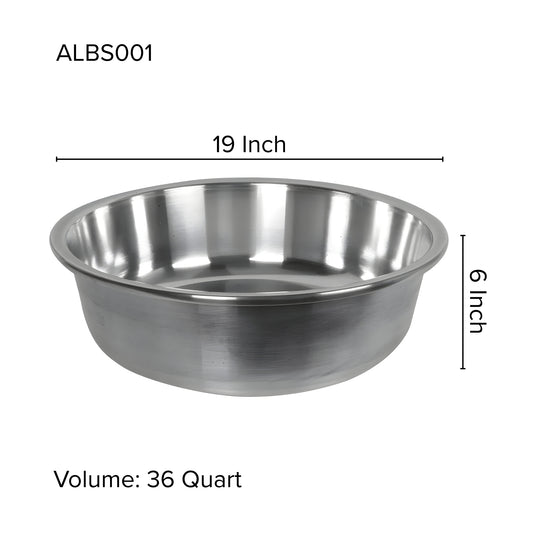Aluminum Basin from 19 Inches to 30 Inches Diameter