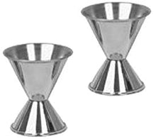 Measured Alcohol Jiggers 3/4 and 1 1/2 Size, Barware Set of 1, 2, 6, or 12 Pieces