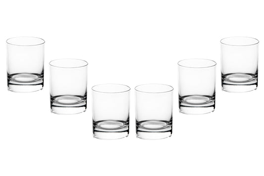 Rocks Stemless Juice Glasses – 10.25 Ounce Modern Clear Glassware – Perfect Drinking Glasses for Water, Juice, Cocktails, Whiskey, and Everyday Use