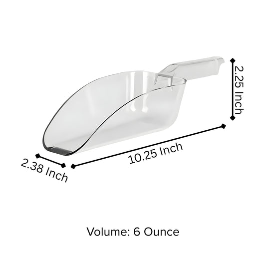 Flat Bottom Plastic Measuring Scoops for Bakeware, Candy Scoop, Pet Food Utensil or Dry Ingredients - 1 or 12 Pieces - 4 Sizes to Choose From