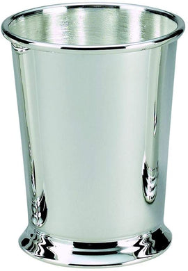 (D) Mint Julep Style Small Cup Stainless Steel 4 x 3 Inch, Barware Silver