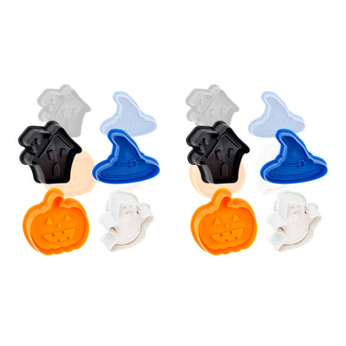 Ateco 1992 Halloween Plunger 2'' Cutters Set, Bakeware (2 Sets x 4PC)