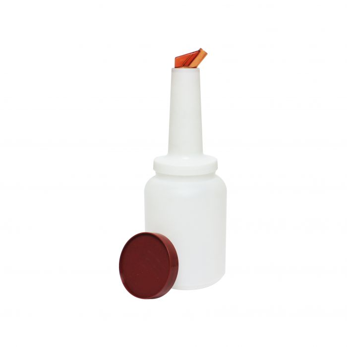 2 Quart Storer and Pourer White Bottle for Alcohol or Juice With Multiple Accent Color Choices Set of 1, 2, or 12 Pieces