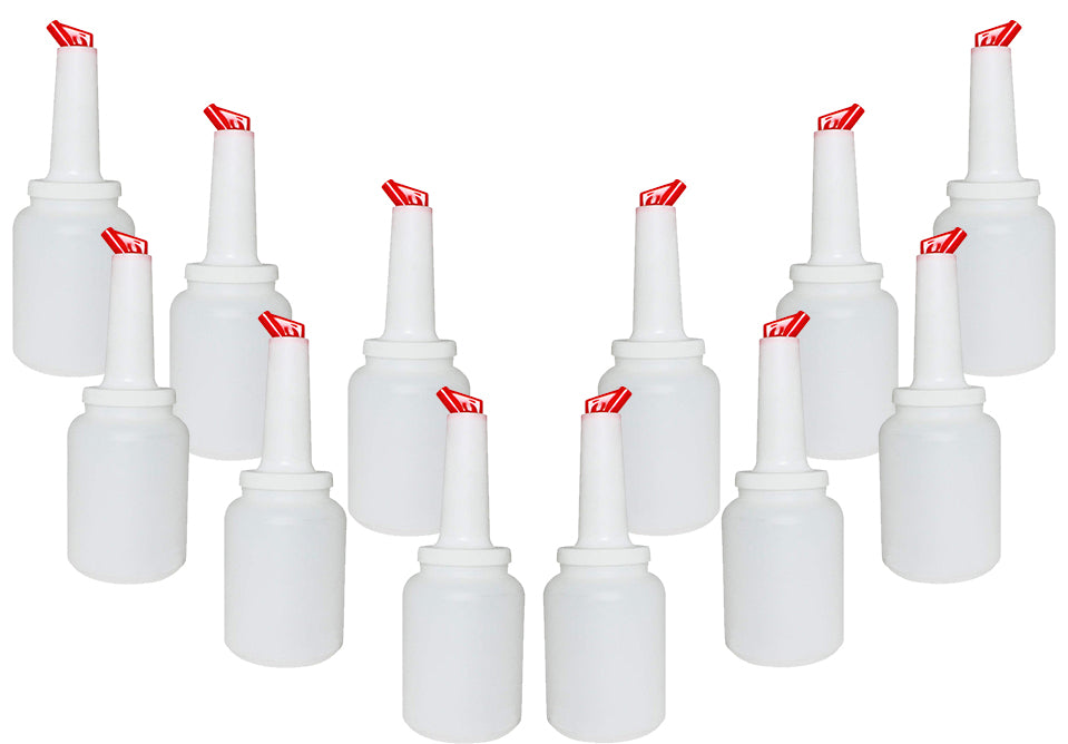 2 Quart Storer and Pourer White Bottle for Alcohol or Juice With Multiple Accent Color Choices Set of 1, 2, or 12 Pieces