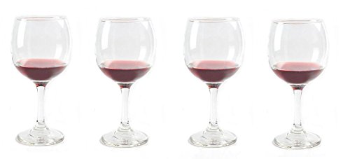 SET of 4-pc Luminarc Premiere 20oz Crystal-Clear Burgundy Goblets, Wine Glasses