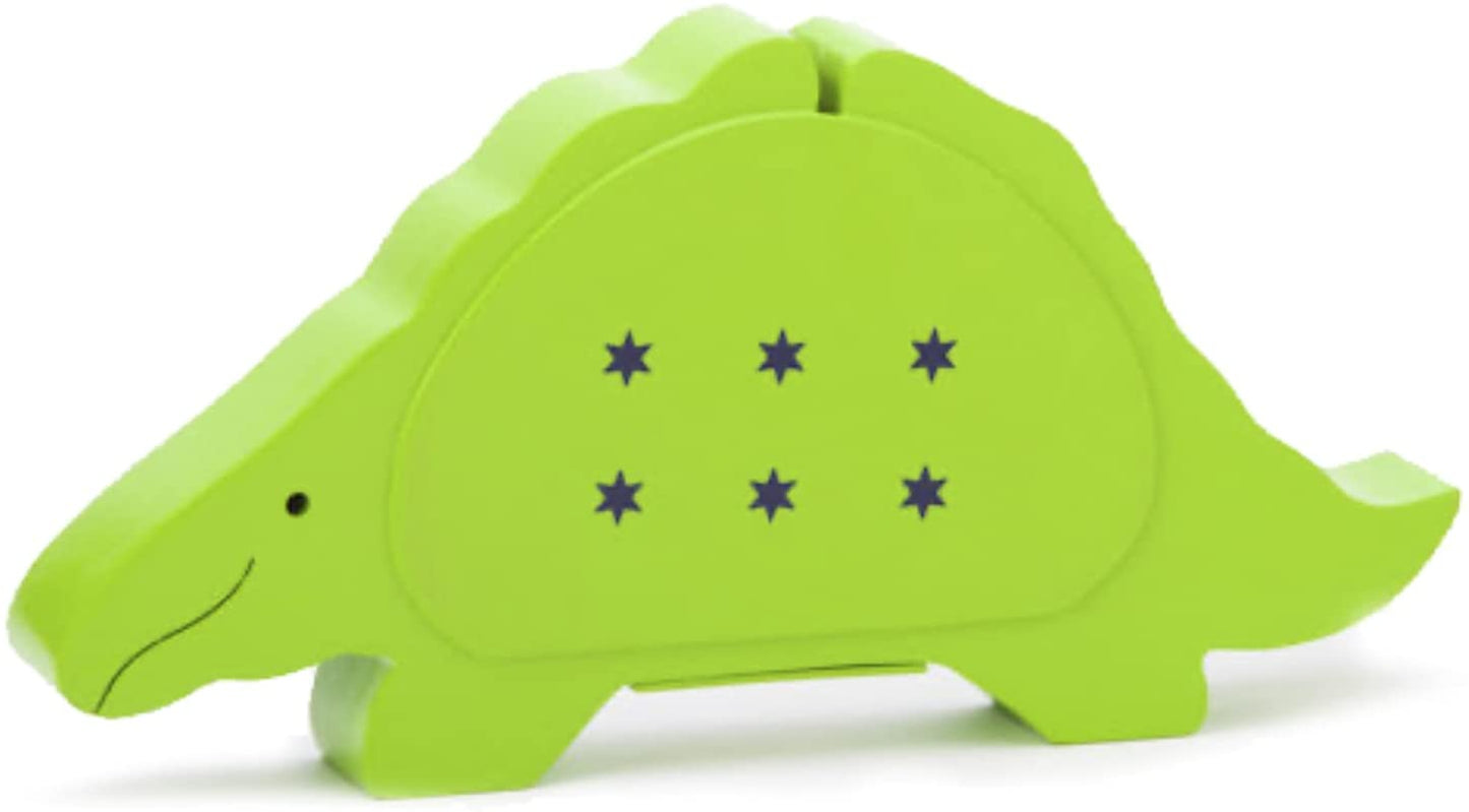 (D) Judaica Tzedakah Boxes Theo Saurus Green Green Piggy Bank For Children