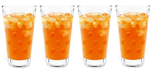 SET of 4-pc Luminarc 'Circus' 13 Oz Crystal-Clear Highball Cocktail Glasses