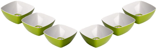 (D) Judaica Green Mah Jongg Bow in Melamine 5.5x2.75'' Set of 6