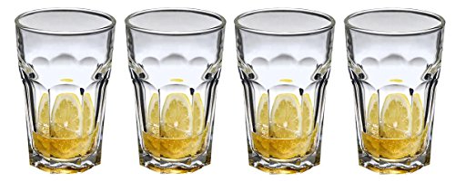 SET of 4-pc Luminarc 'Lisboa' 10 Oz Crystal-Clear Beverage Rocks for Whiskey