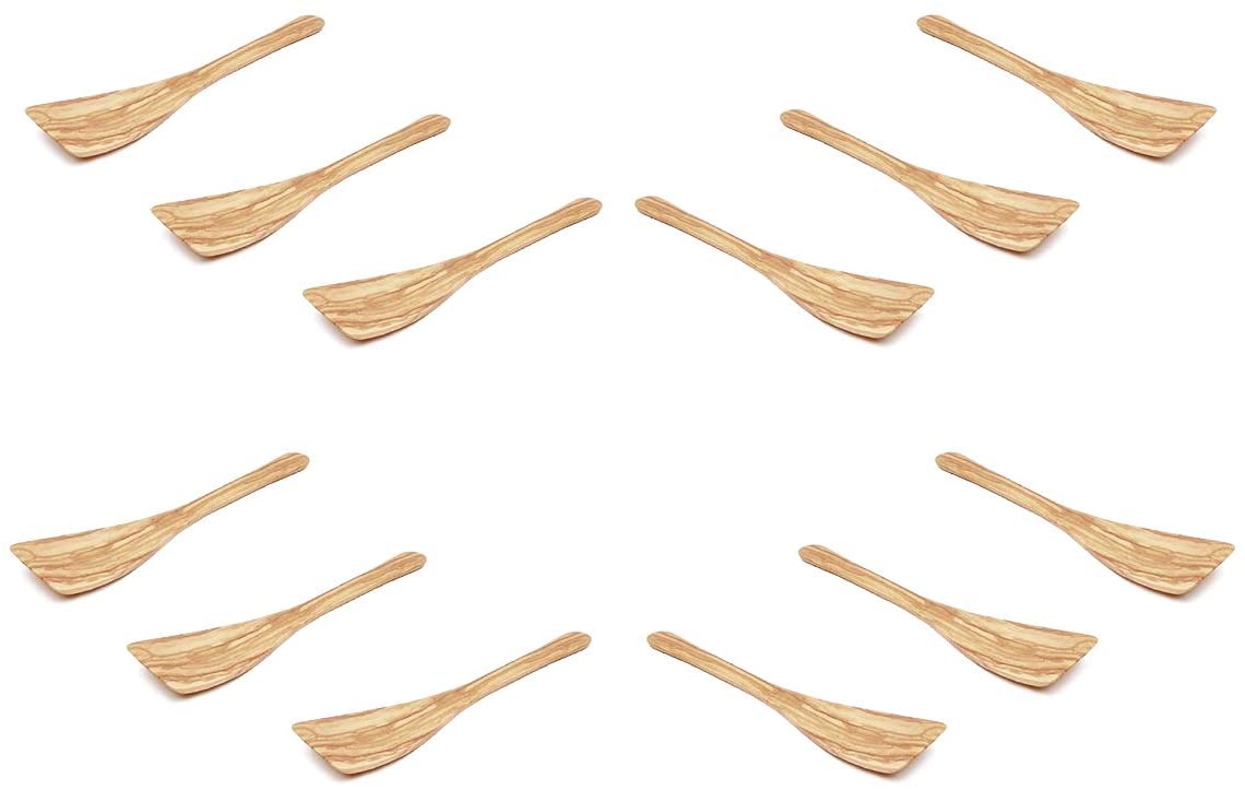 (D) Wooden Spatula Nonctick Berard Vintage Curved Cooking Utensils 12 PC