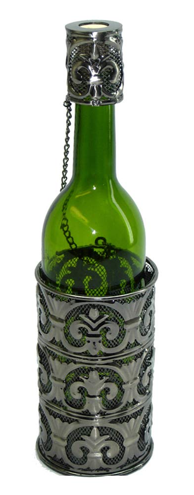 (D) Wine Bottle Holder, Fleur De Lis, Bar Counter Decoration
