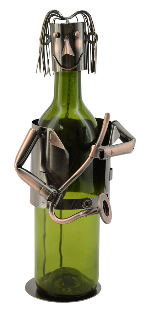 (D) Wine Bottle Holder, Hunter, Bar Counter Decoration, Gift for Man