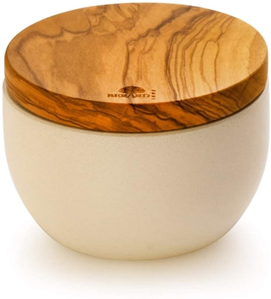 (D) Salt Keeper - Jar Laguiole Berard French Round Concrete Salt Cellar (12 PC)