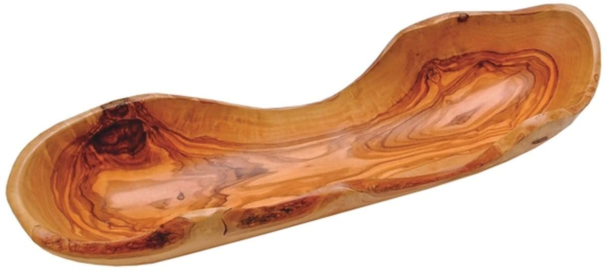 (D) Bread Basket Olive Wood Laguiole Berard Hand Made French, Vintage (6 PC)