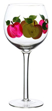 (D) Decorated Wine Stem Glasses 4-pc Set 8.5 Inches, Modern Style Glassware