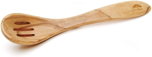 (D) Berard French Olive Curved Spoon, Vintage Hand Made Cooking Spoon (6 PC)