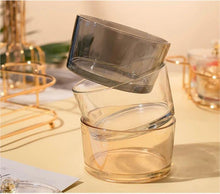 (D) Judaica Elaborate Dip Bowl Set with Tray Serving Table Bowls (4 PC, Clear)