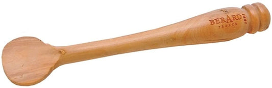 (D) Mini Mustard Spatula Box Wood - Berard French Vintage Hand Made Utensils (12 PC)