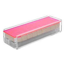 (D) Lucite Rummy Judaica Game with Colorful Lid (Pink Lid)
