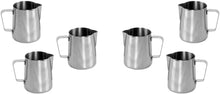 Frothing Milk Pitcher, Stainless Steel, Mirror Finish, Barware 20 oz Set of 1, 2, 6, or 12