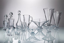 (D) Bohemian Crystal "Quadro" Whiskey Decanter 17 Oz, Lead Free
