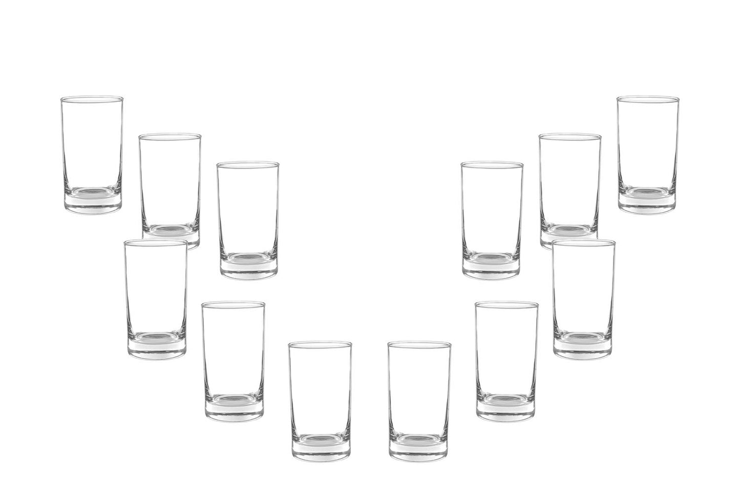 Lexington Beverage Rocks Juice Glasses 11.5 Oz, Modern Clear Glassware Set of (12)