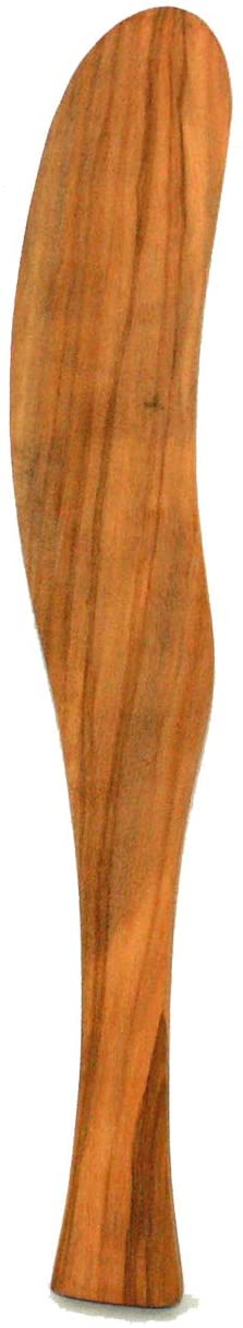 (D) Berard French Olive Wood Spreaders Set, Hand Made Cooking Utensils (2 PACK)