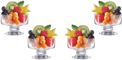 Lexington Ice Cream Glass Bowl, Dessert Dish 7.5 Oz, Set of (4)