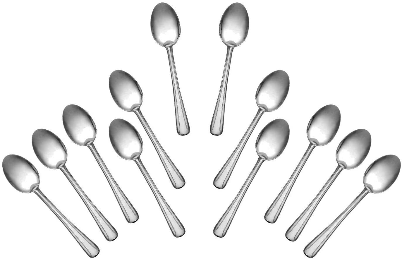 Stainless Steel Dessert spoon, Flatware Set 'Domi' for (12)