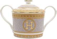 Royalty Porcelain 58-pc 'Mosaic' Dinner Set, Luxury Bone China 24K Gold