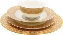 Royalty Porcelain 58-pc 'Mosaic' Dinner Set, Luxury Bone China 24K Gold