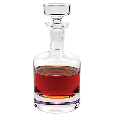 (D) 'Como' Whisky/Scotch Decanter 28 Oz, Premium Quality Crystal Glass