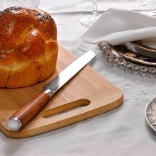 (D) Judaica Fine Edge Blade 8 Inch Bread Knife For Kitchen (Pakkawood Handle)
