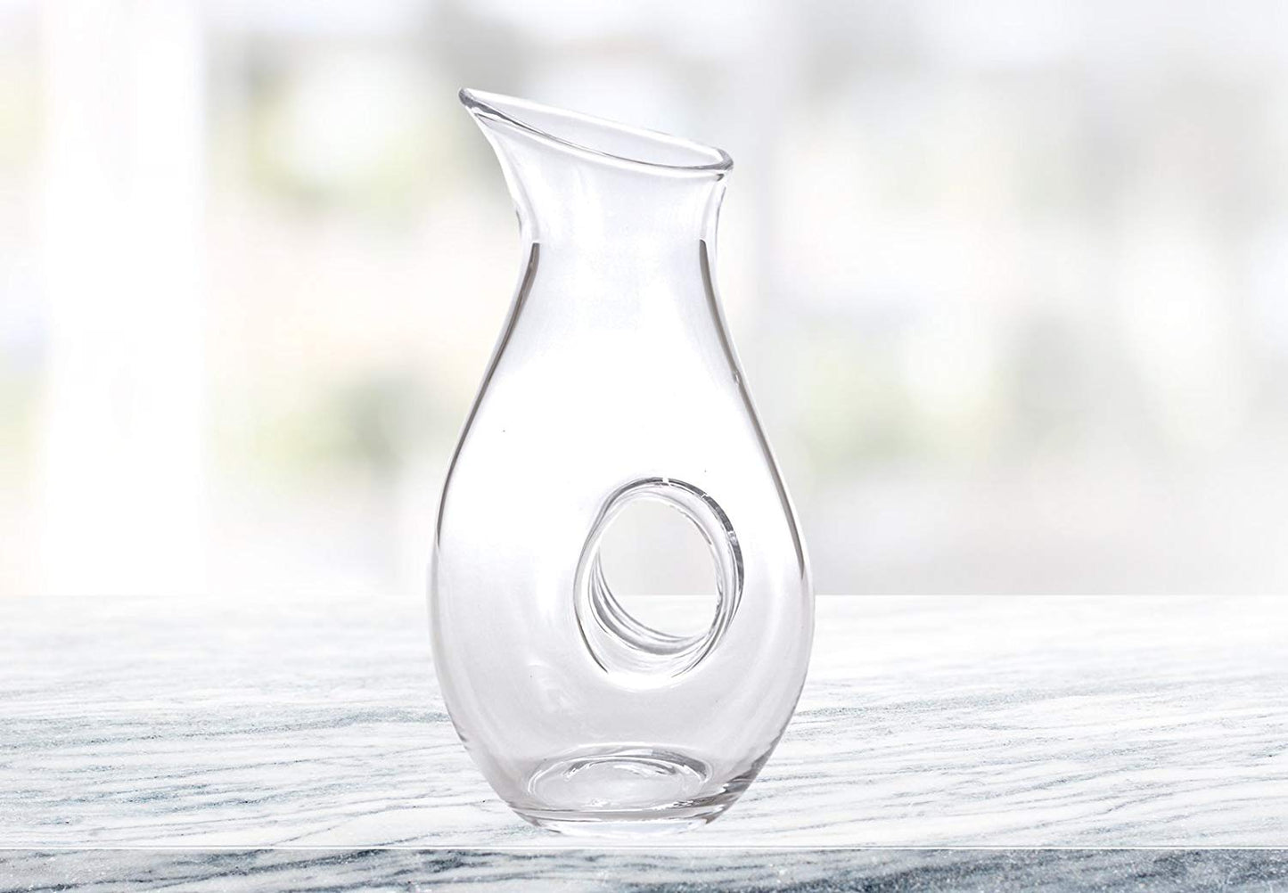 (D) 'Eternity' Wine Decanter 28 Oz, Premium Quality Lead Free Crystal