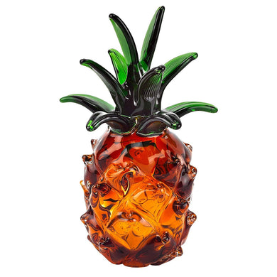 (D) Handcrafted Murano Art Glass Pineapple Centerpiece Figurine 8