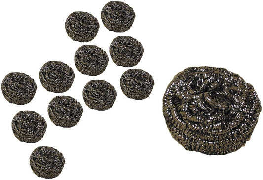 Stainless Steel Metal Dish Bath Scrubber For Kitchen Cookware and Home Cleaning 12 PC