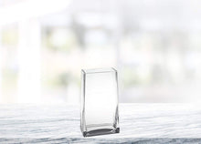 (D) Centerpiece 'Daydream' Flower Vase 7" H, Premium Quality Crystal Glass