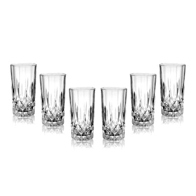 (D) Exquisite Crystal Glasses for Every Occasion 6 pc Set