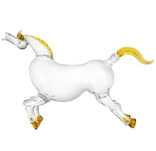 Animal Decanters Large 35-Oz Horse Derby Glass Figurine, Mouthblown Carafe