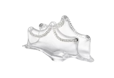 Italian Collection Crystal Small Napkin Holder, Decorated with Swarovski Crystal