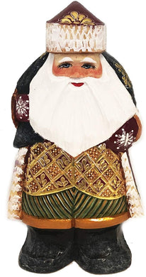 (D) Russian Souvenirs Vintage Santa Statue with Bag