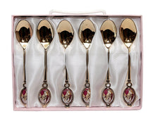 Royal Flatware Set of 12pc Demi Dessert Flatware Forks and Spoons (Gold Antique)