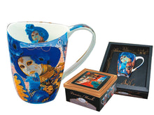 Carmani Painters Tea or Coffee Cup, "Venice Mask" Alex Levin (Venice Mask 13 Oz)