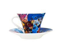 Carmani Painters Tea or Coffee Cup, "Venice Mask" Alex Levin (Venice Mask 8 Oz)