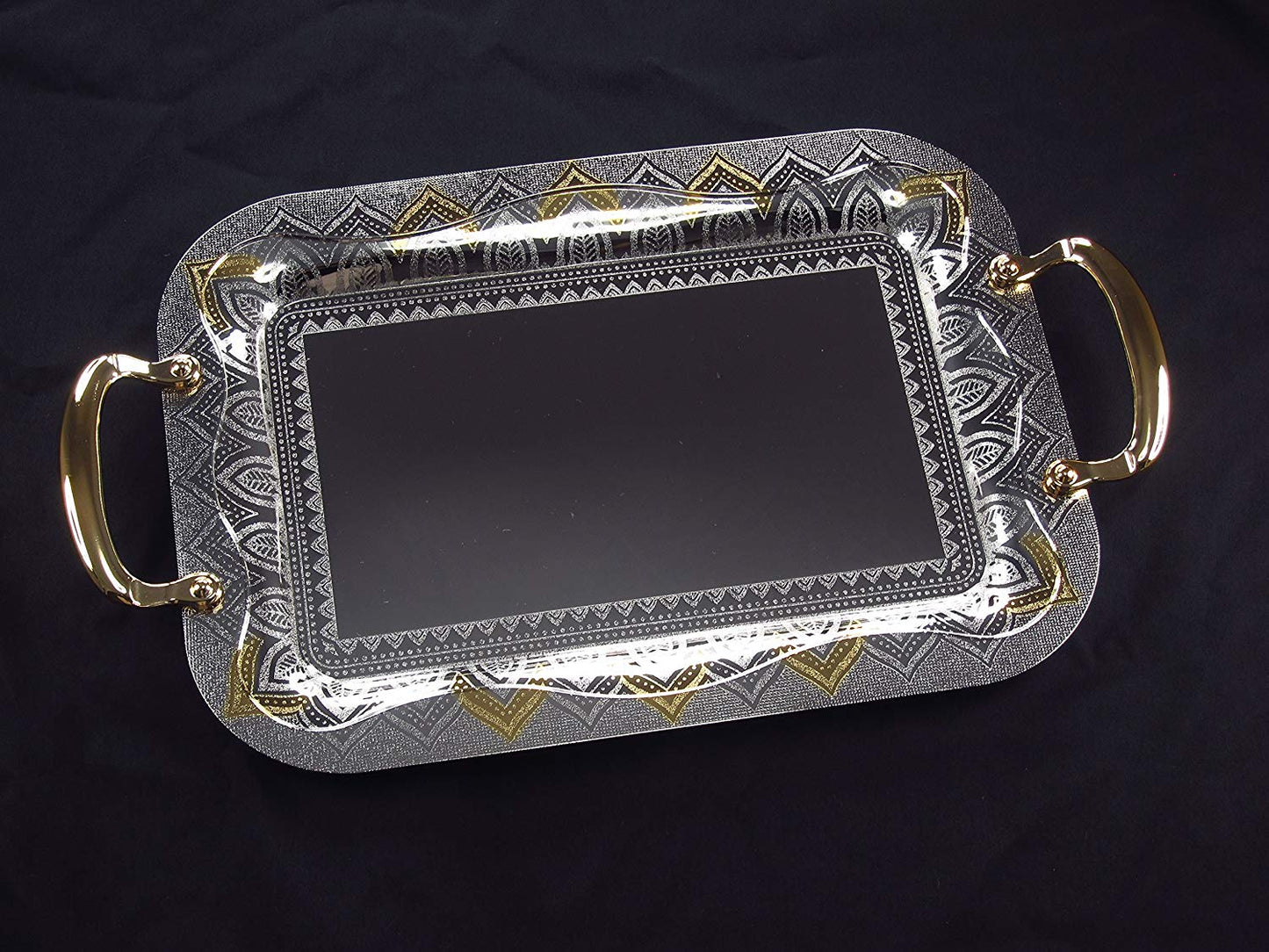 Denizli Serveware JS Silver Art Collection Stainless Steel Tray SS889-1190
