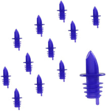 Free Flow Bottle Pourers in Multiple Colors for Alcohol and Liquor, Barware 12 Pieces