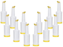 1 Quart Storer and Pourer White Bottle for Alcohol or Juice With Multiple Accent Color Choices Set of 1, 2, or 12 Pieces