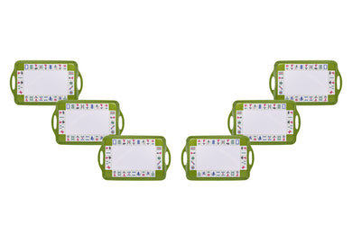 (D) Judaica Mah Jongg Melamine Serving Tray Green 18.5 x 141.5''