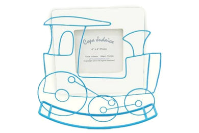 (D) Judaica Wire Photo Picture Frame For Kids Baby Nursery Decor (Blue)